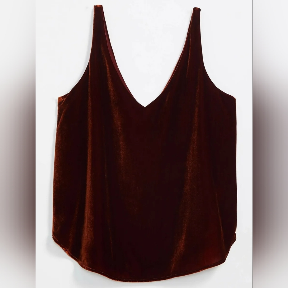 LOFT Velvet Shell in Desert Brown size M
